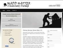 Tablet Screenshot of maddhatterchimneysweep.com